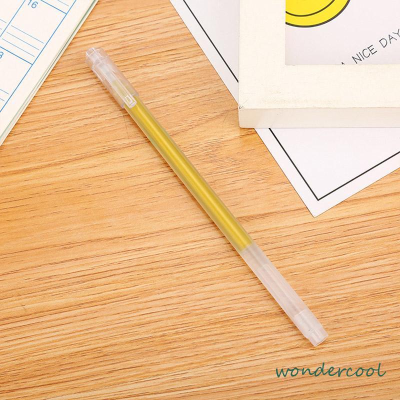 Warna Pena Gel Berkapasitas Besar Akun Tangan Tanda Siswa Sorotan Album Flash Pen-Won