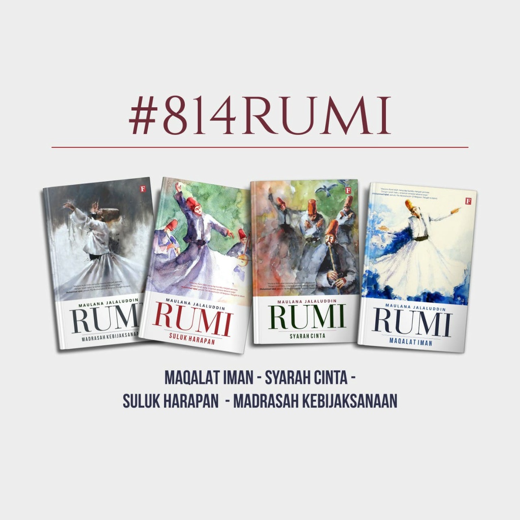Paket Buku Maulana Jalaluddin Rumi : #814RUMI