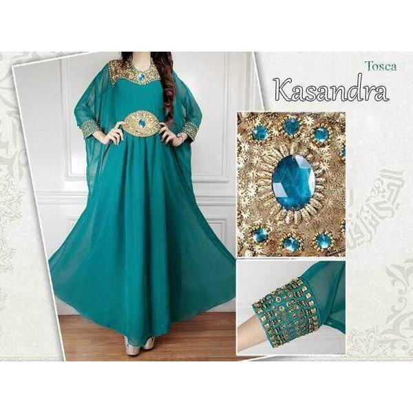 [FREE ONGKIR] Rislina Beads Batwing Muslim Dress