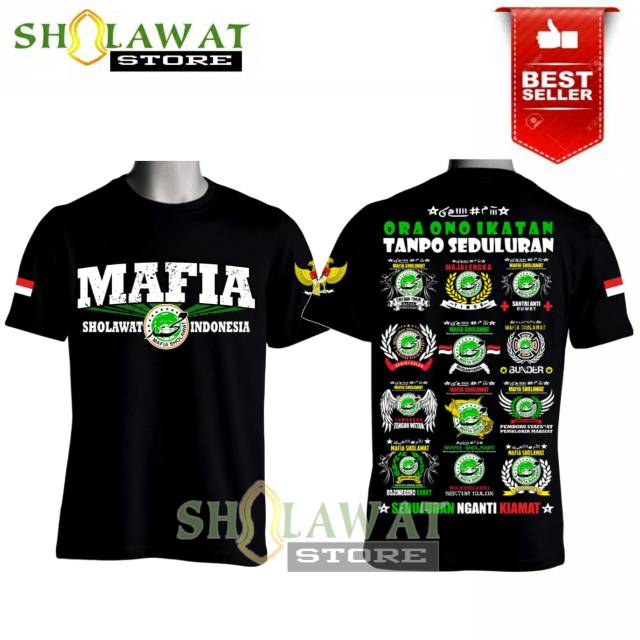 Kaos Mafia Sholawat Mafish Nusantara Shopee Indonesia