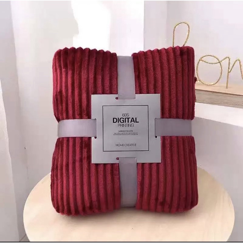 COD Selimut Bulu Dewasa Tebal Embos 3D Size 180x200 New