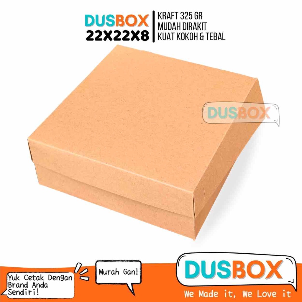Dus Catering 22x22x8 / Box Catering / Box Nasi / Lunch Box / Dus Nasi  / Kemasan Ayam Bakar / Kemasa