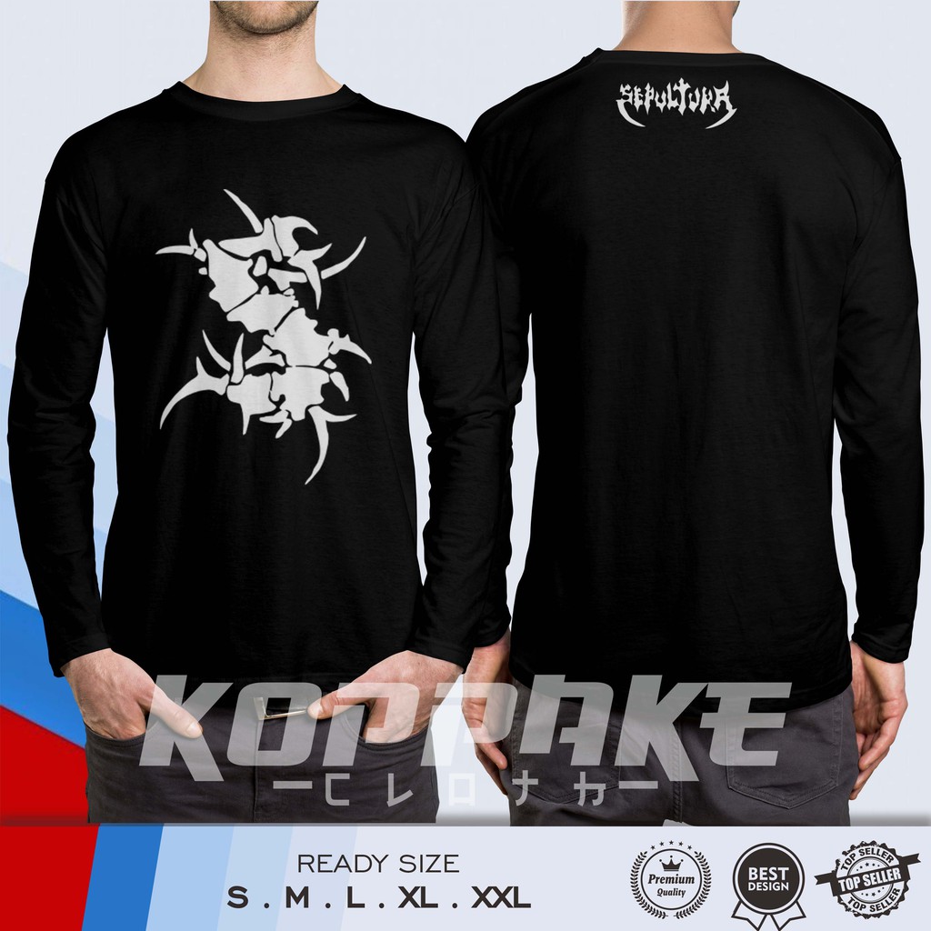 Kaos Band Sepultura Lengan Panjang Baju Musik