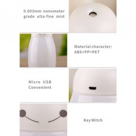 Taffware Baymax Mini LED RGB Humidifier USB 400ml - HUMI H803 - Pink