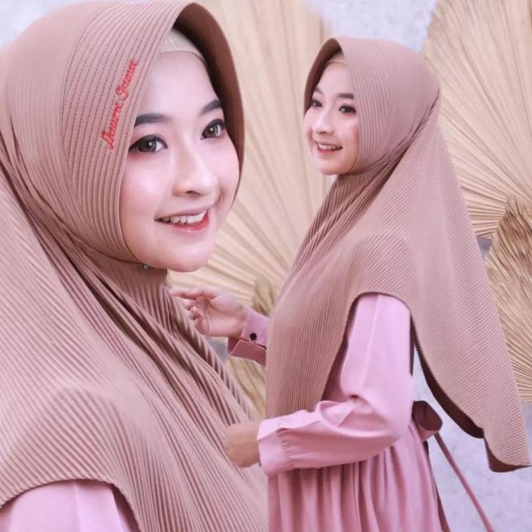 Hijab instant plisket jersey Zoya/Bergo ped plisket Daura Gama "TBH.27Ma22r"