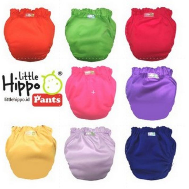 Clodi AIO Pant Popok Kain Cuci Ulang Little Hippo / Popok Kain Cuci Ulang