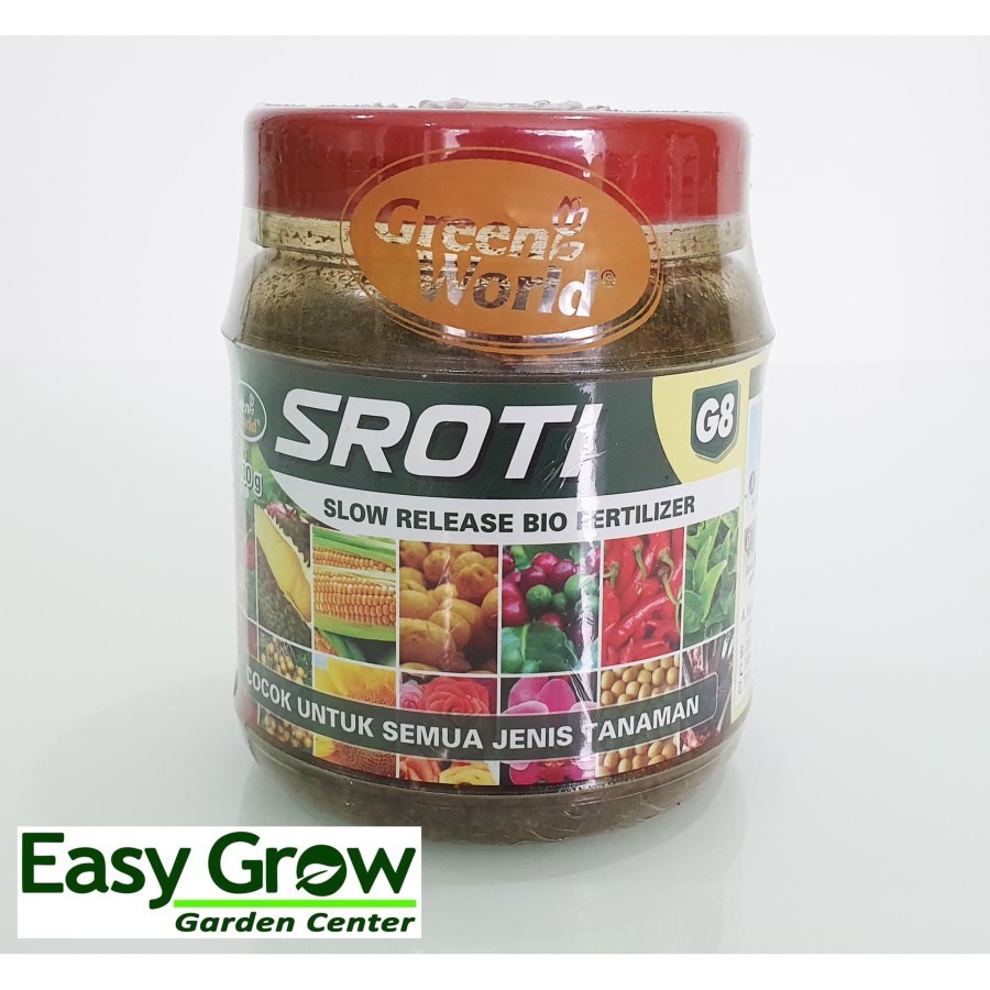 Pupuk Organik Slow Release Sroti G8 Untuk Segala Jenis Tanaman 480gr