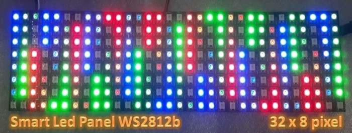 Promo Flexible Led Panel WS2812b 32 x 8 Pixel Individually Addressable DC 5V
