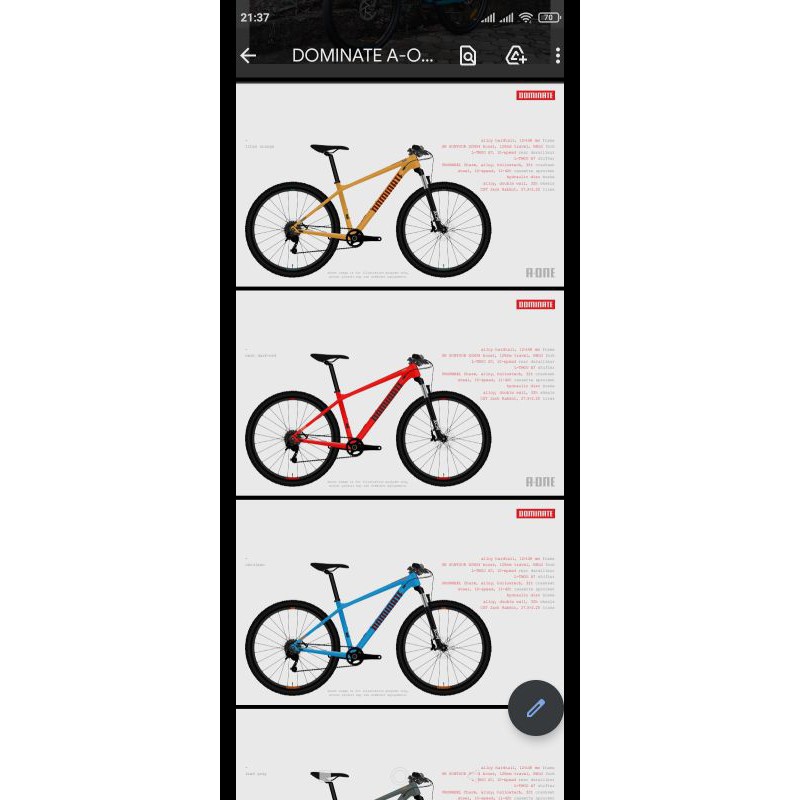 SEPEDA MTB DOMINATE A ONE
