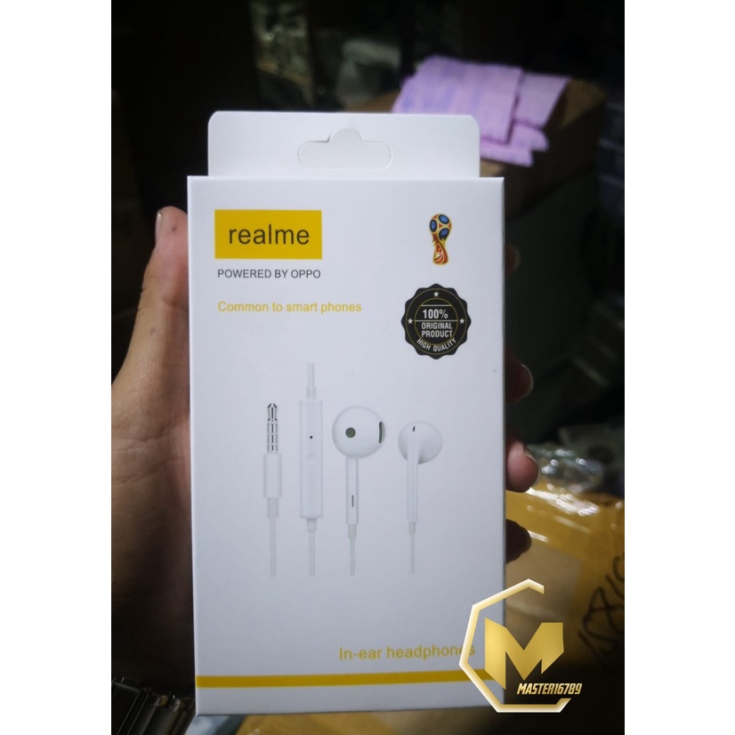 R15 Headset headsfree earphone Hf ORIGINAL REALME 2 3 5 6 7 pro C1 c2 c3 c11 c15 c12 c17 c20 C21y JACK 3.5MM MA2223