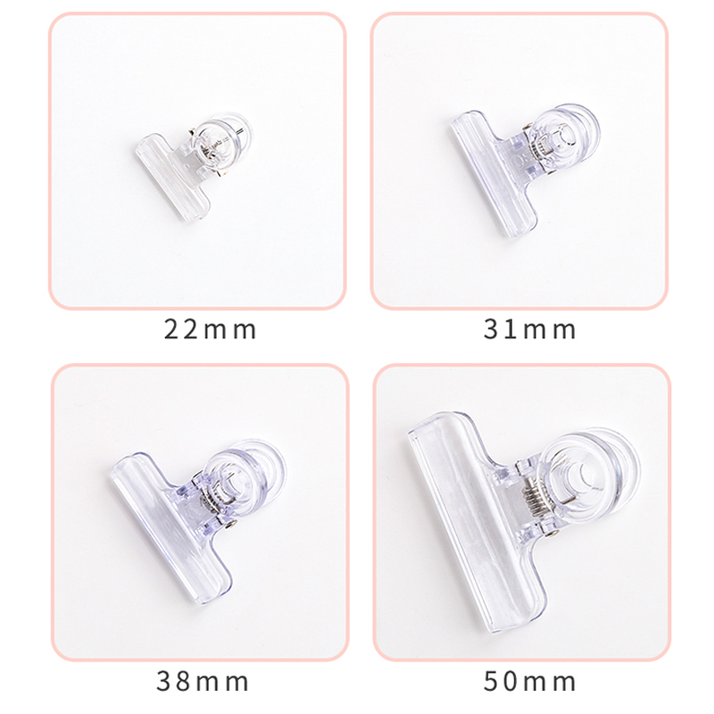 Transparent Clip Bill Sorting Binder Clips Office Supplies