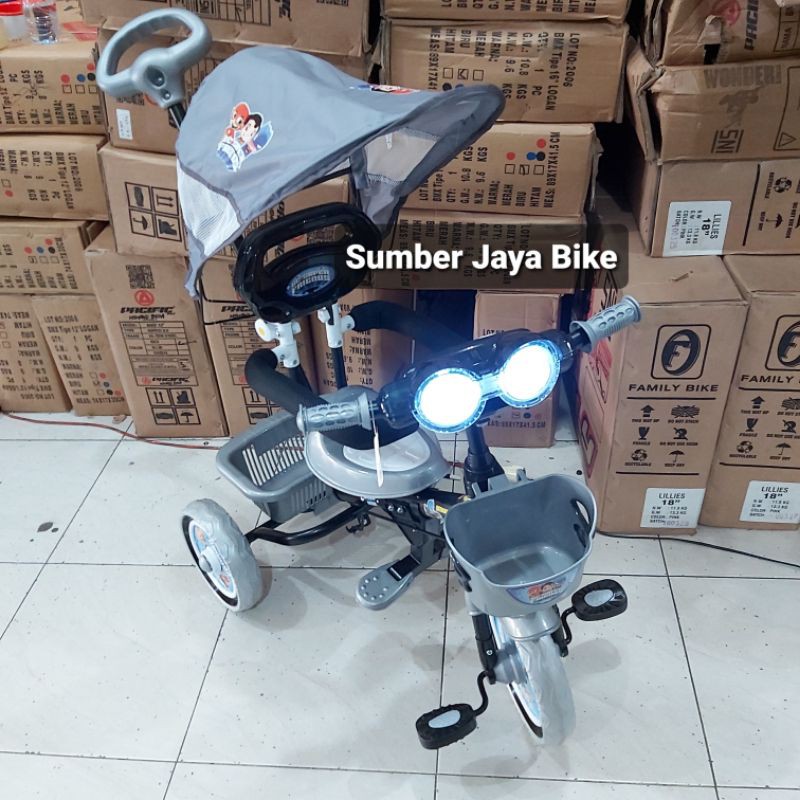 Sepeda Anak Roda 3 stroller tricycle Family F 916 HT