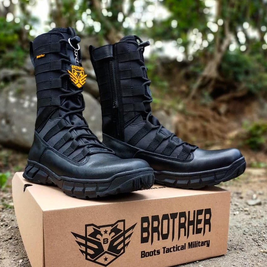 Sepatu PDL Ninja Kulit Sapi Asli Berkualitas Merk BROTRHER Sepatu Pdl Tni Polri Security Satpam