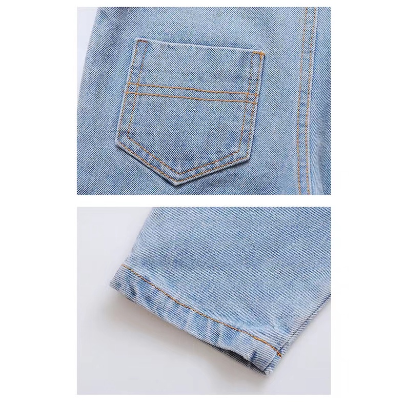 Setelan Set Overall Anak Import Uisa 2-5th Jeans Premium/Setelan baju Import premium