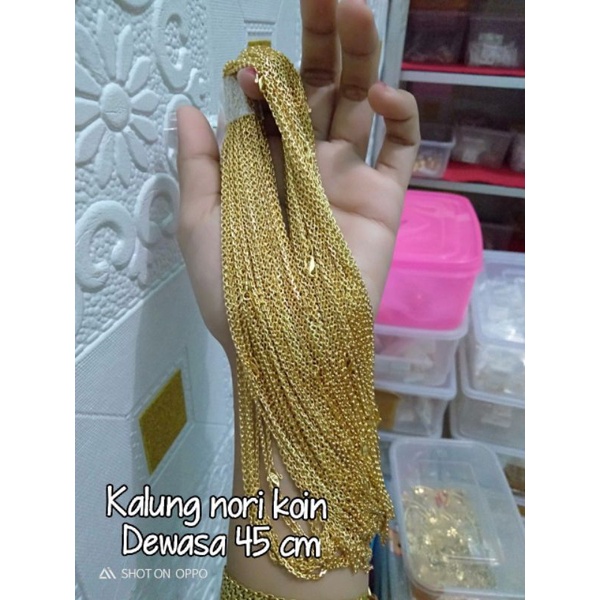 kalung nori medan koin 45 cm