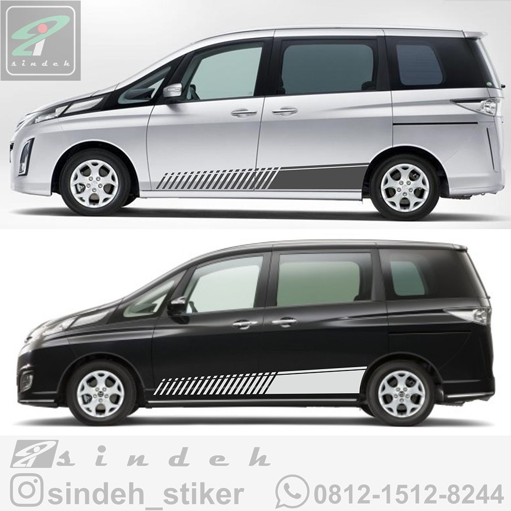 cutting sticker mobil mazda biante stiker mobil striping keren simple elegant- 07