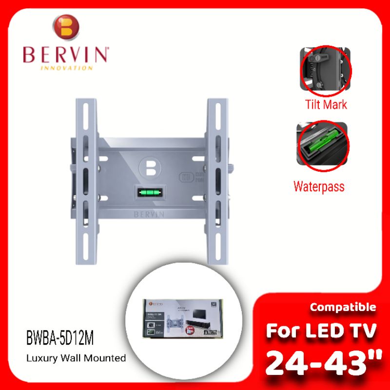 BERVIN Bracket TV 24-43 With Waterpass, Original Import Quality