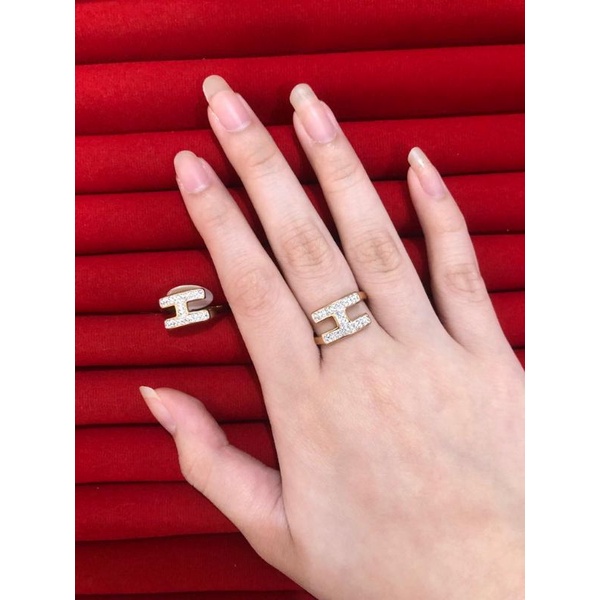 Cincin H.E.R.M.E. Titanium Anti Karat Premium. Free Box