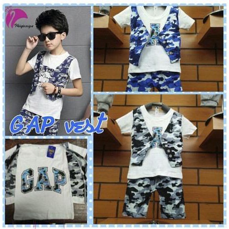 Setelan Anak Laki-laki Setelan Bayi Rompi GAP Baju Anak