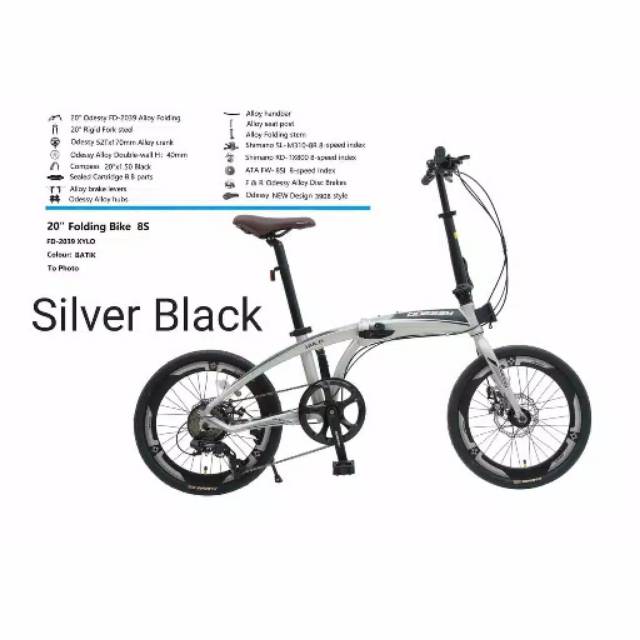 Sepeda lipat Odessy 8S 20inch FD-2039 XYLO