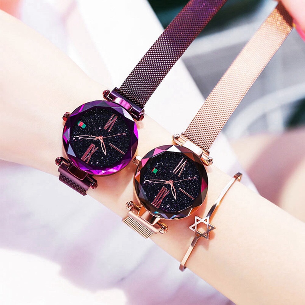 COD✅ Jam tangan wanita rantai magnet jam analog jam magnet watch fshion  murah   S1133