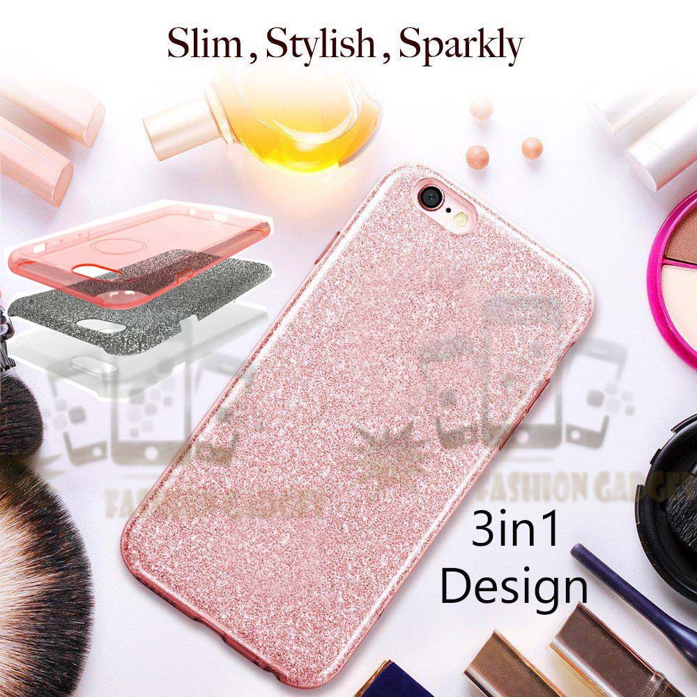 (Warna Pink/Merah) Sparkling Glitter Silikon Case Oppo A37 / Oppo F5 / Nokia 5 / Xiaomi Redmi Note 4 / Note 4x / Note 5A / 5A Pro / Motorola Moto C Plus / Moto G5s Plus Casing Bling / Silicone / Soft Case / Jelly Case / Kesing Kasing Sarung Hp