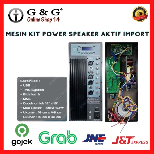 Mesin Kit Power Speaker Aktif IMPORT HIGH QUALITY (P14) RCF ASHLEY ACR - 16 x 38