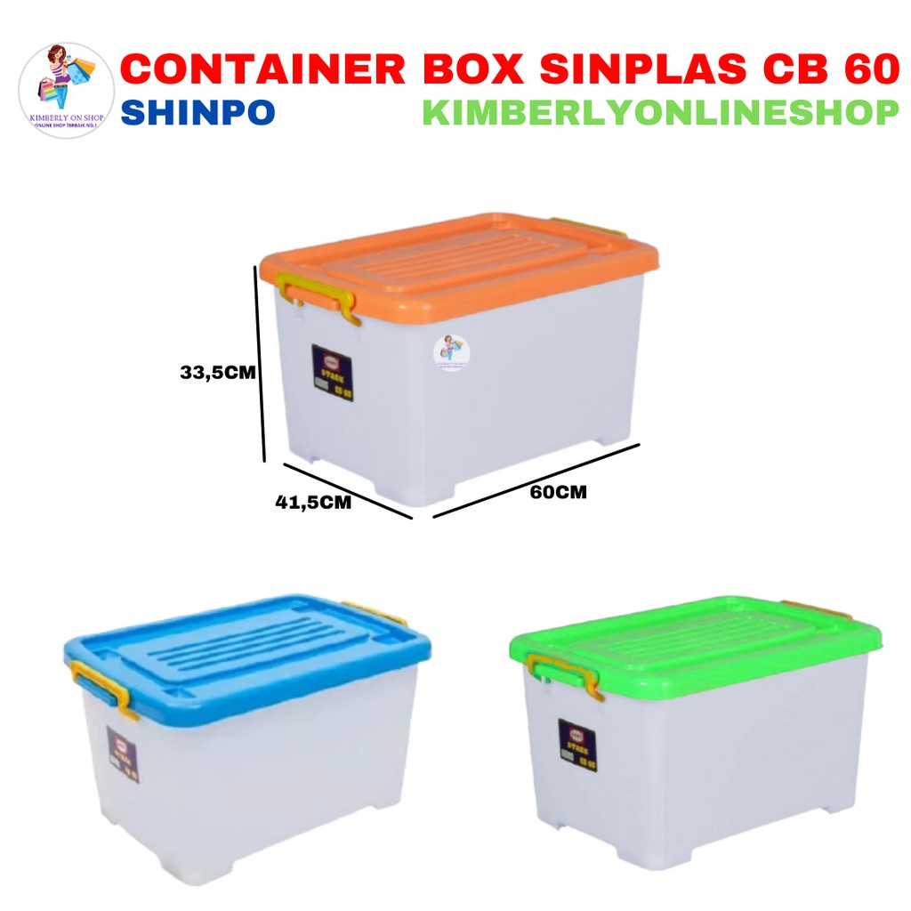 Box plastik utk menyimpan serbaguna (container box) Shinpo Stack CB 60