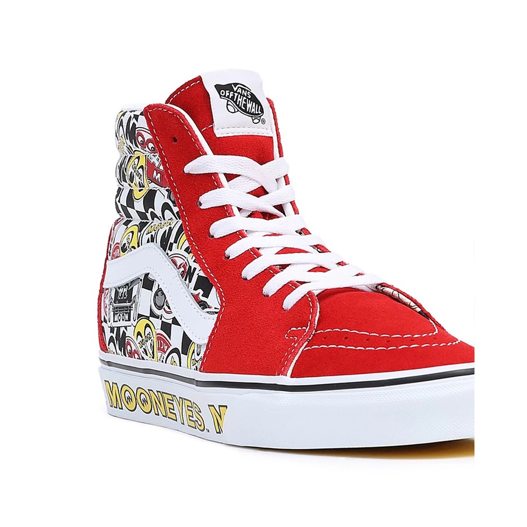 SEPATU VANS OFF THE WALL | SK8 HI MOON EYES  FORMULA RED MULTI