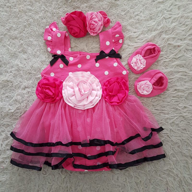 Jumper Bayi rose flower set