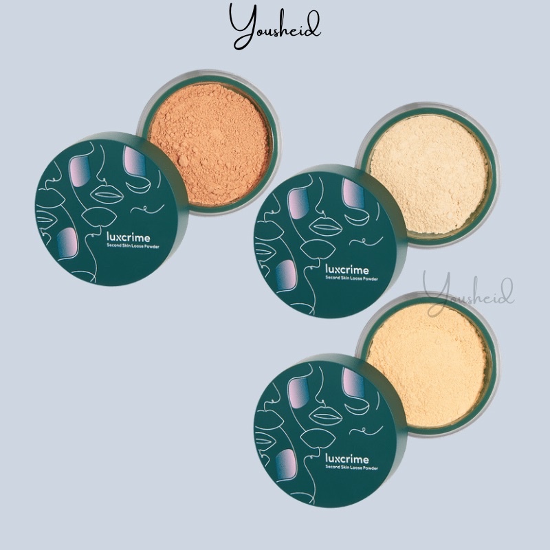 Luxcrime Second Skin Loose Powder Translucent - bedak tabur luxcrime