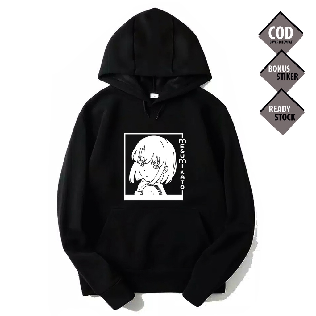 HOODIE WAIFU ANIME MANGA MEGUMI KATO SAENAI HEROINE NO SODATEKATA TOMOYA AKI BAJU JEPANG JAPAN CULTU