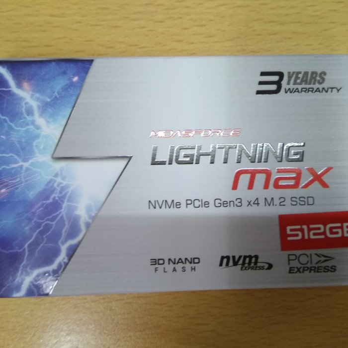 SSD M.2 NVME Midasorce Lightning Max 512GB Garansi Resmi