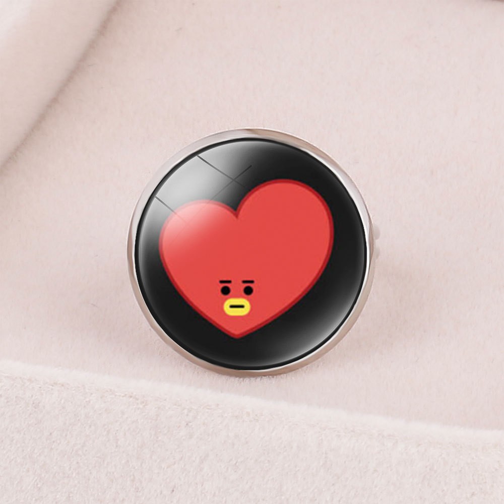 【2.2Promosi】KPOP BTS BT21 Cincin Ring Aksesoris Wanita Lucu Korean Style #KP 20