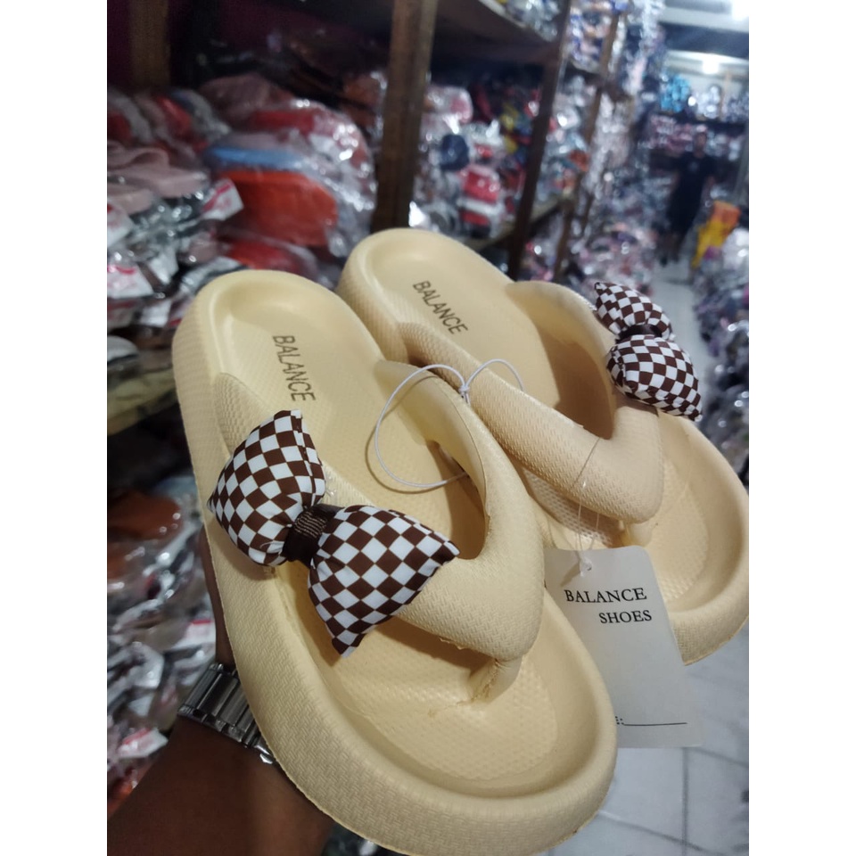 Sandal jepit perempuan dewasa pita import model terbaru 7678 (36-41) sandal jepit korean style