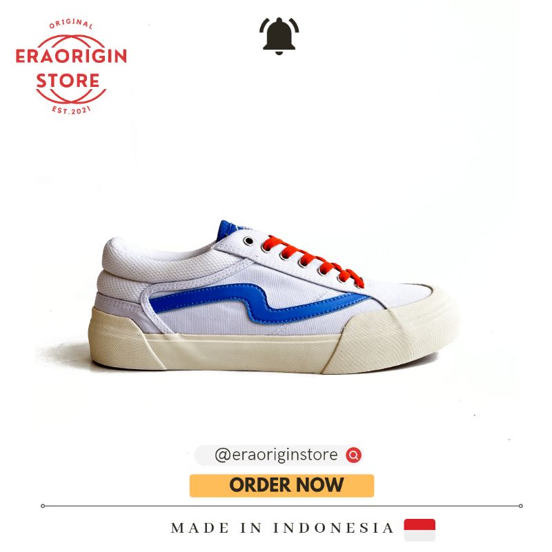 Sneakers Pria Patrobas Cloud Low White Blue Original