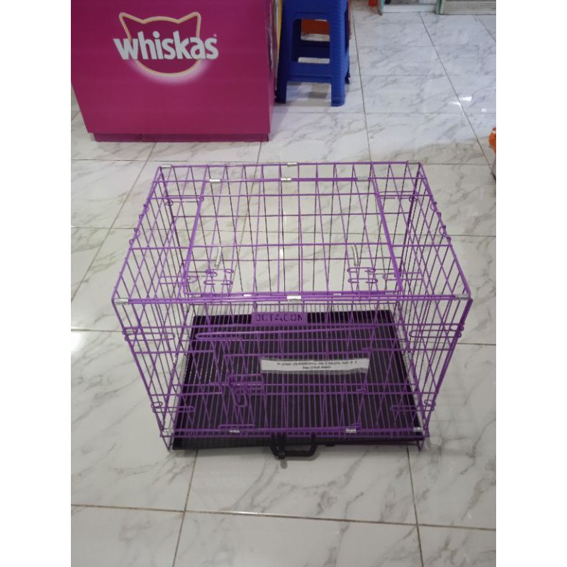 kandang kucing k-205  (roda) kandang anjing kandang hewan kandang octagon