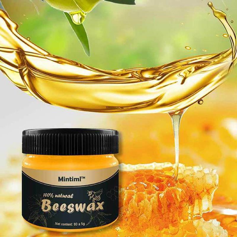Pengkilap kayu Jati Beeswax Beewax Wood Seasoning Polish Original Pebersih Kayu Furniture Kitchen Set Pelindung Pelapis Kayu Meja Kursi Lemari Lilin Gel Lebah Alami