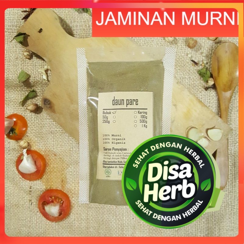 

DAUN PARE BUBUK 100 GRAM - Momordica Charantia - MURNI - JSR - REMPAH