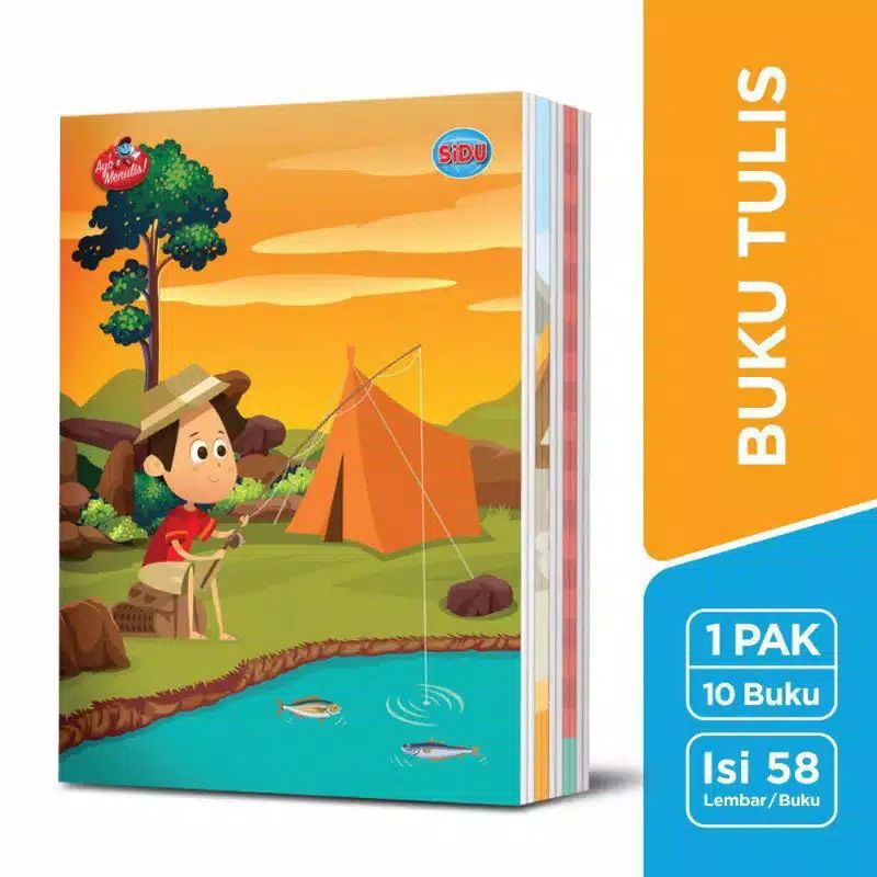 

{ 1Pack } Buku Sidu 58 Lembar Isi 10Pcs / Buku Tulis Sidu Sinar Dunia