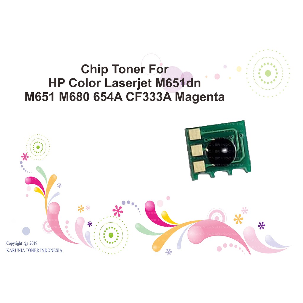 Chip Toner For HP Color Laserjet M651dn M651 M680 654A CF331A CF333A CF322A CF320A C M Y K