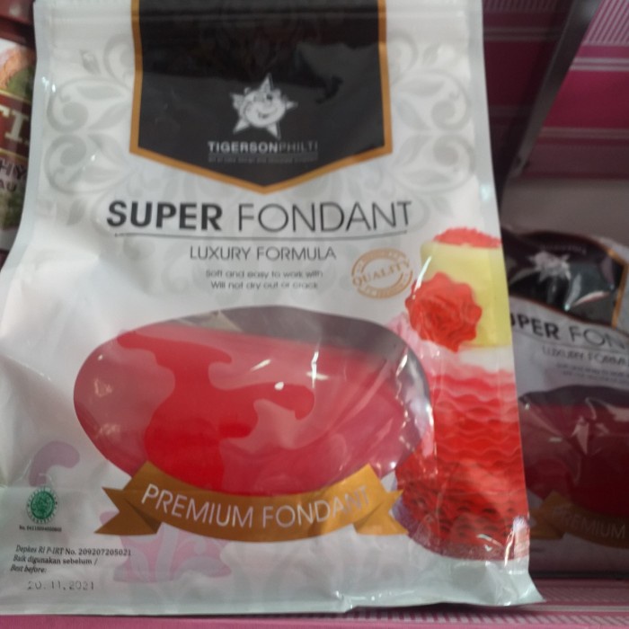 

icing super fondant luxury formula merah tigerson 1kg