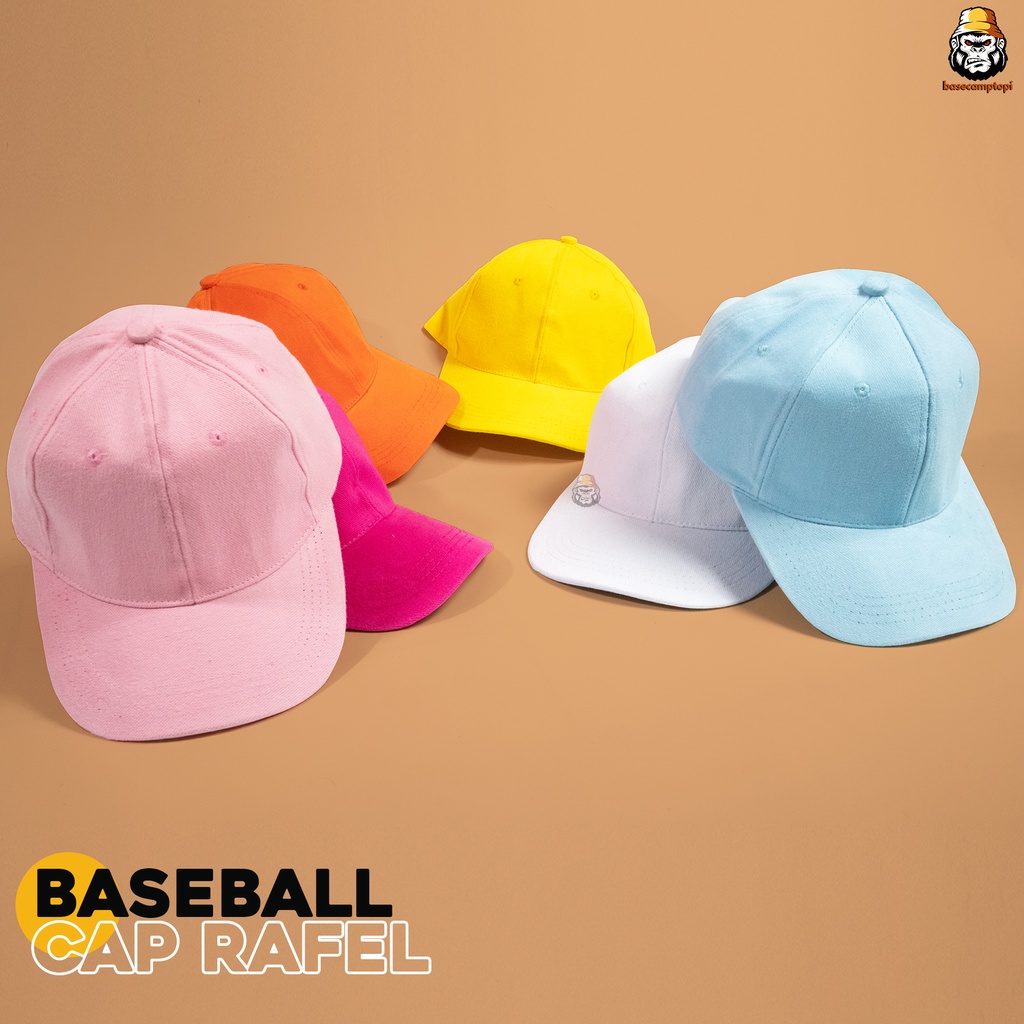 Topi Polo Caps Topi Baseball Polos Distro Pria Wanita Bahan Rafel Pengait Ring