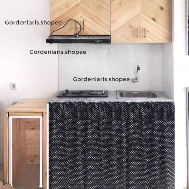 Gorden penutup kolong dapur uk L 100 x T 75-6