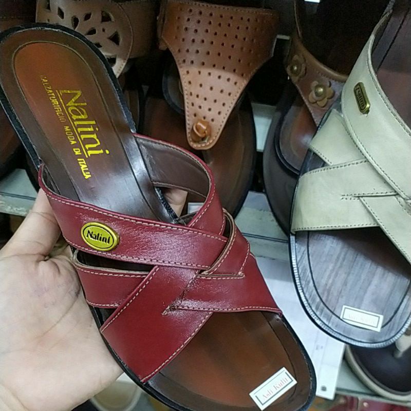 sandal kulit wanita / sandal nalini