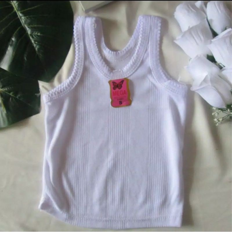 KAOS SINGLET PUTIH POLOS NEWBORN