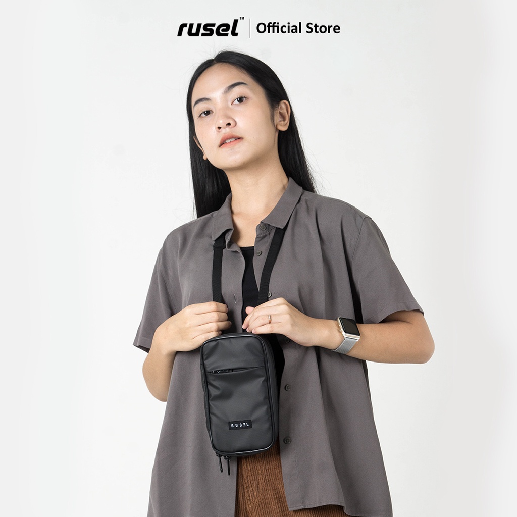 RUSEL CO I Sling bag mini Taka I Hanging wallet I card holder pria