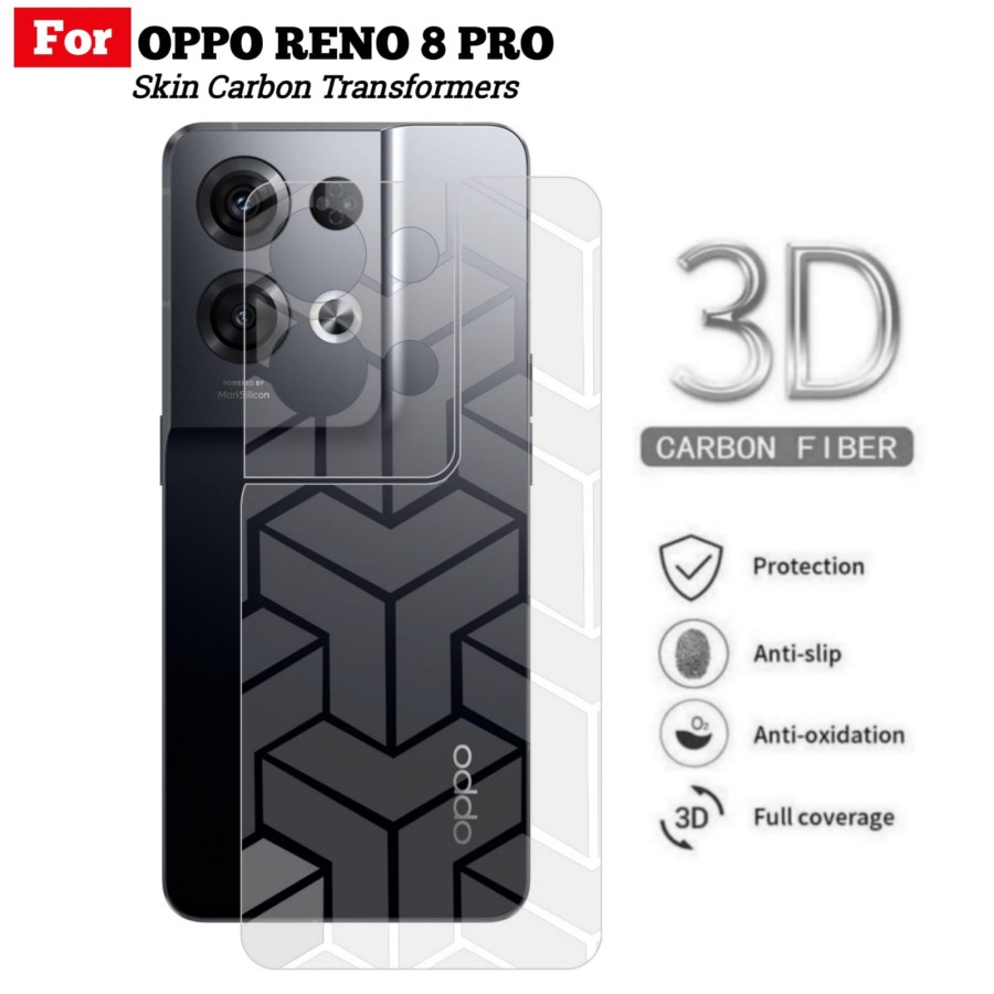 Skin Carbon Oppo Reno 8 Pro 5G / Reno 8 5G OPTIMUS Anti Jamur Garskin