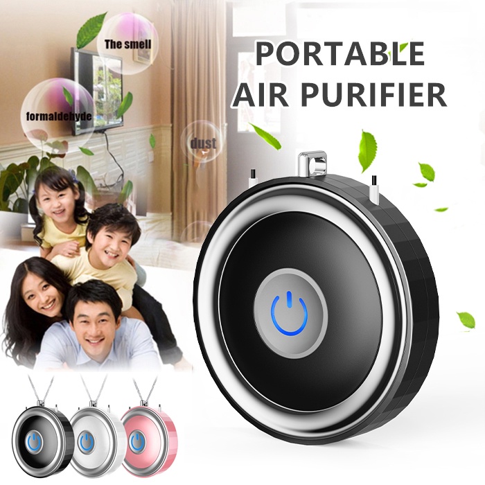 （IN STOCK） Portable Air Purifier 10 Million Negative Ion Portable Necklace Mini Purifier Household for PM2.5 Formaldehyde Second-Ha OWT