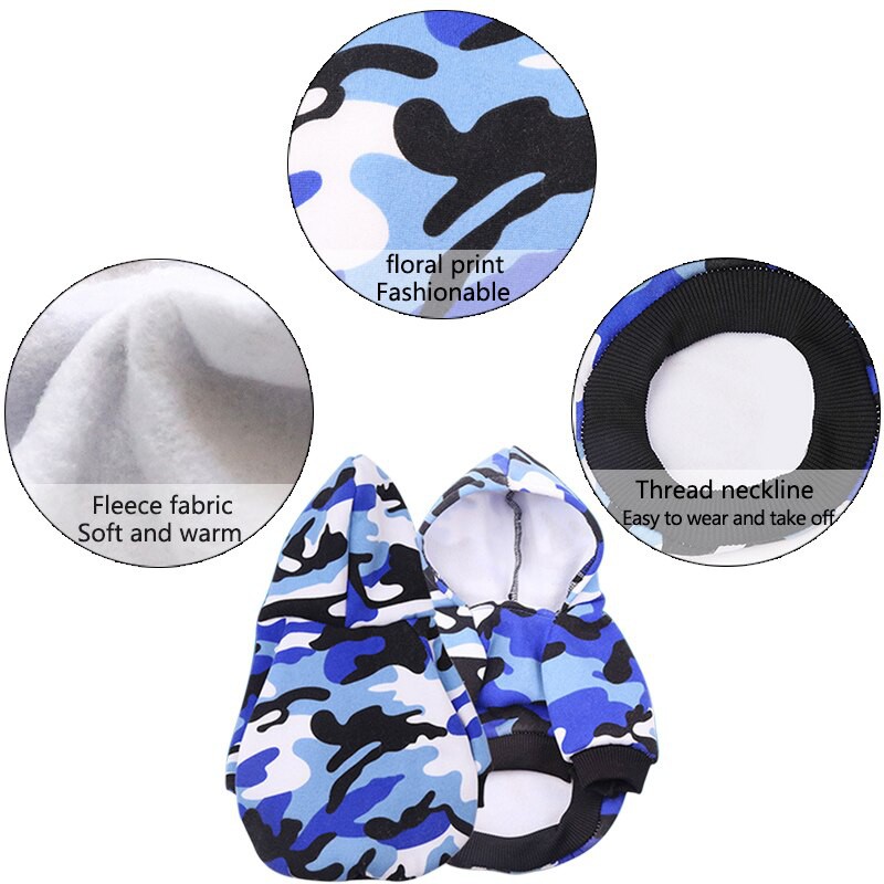 Baju Kucing/ Anjing  /Hoodies Camouflage